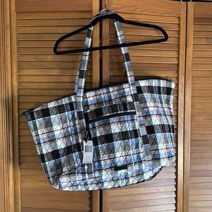 New - Vera Bradley Perfectly Plaid Deluxe Travel Tote travel bag